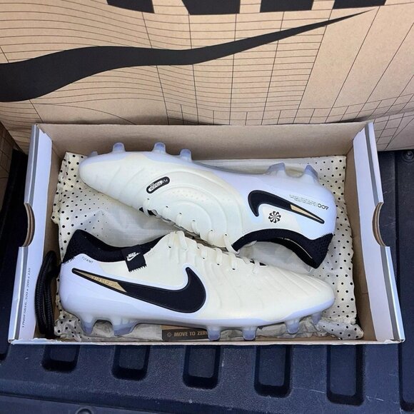NEW Nike Tiempo Legend 10 Elite FG “Gold Coin” Cleats DV4328 700 Size 7.5 main image 4